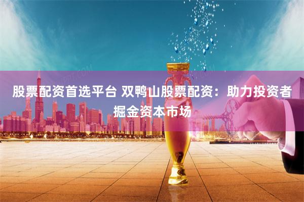 股票配资首选平台 双鸭山股票配资：助力投资者掘金资本市场